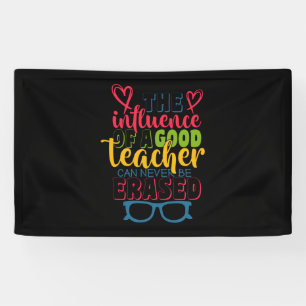 Dag van de leraar De invloed van een goede leraar Spandoek