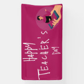 Dag van de leraar spandoek (Verticaal)