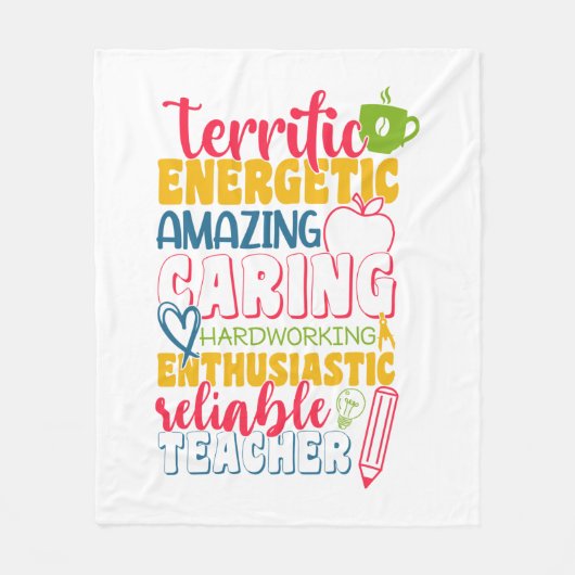 Dag van de leraar Verbazingende Leraar Fleece Deken (Voorkant)