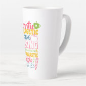 Dag van de leraar Verbazingende Leraar Latte Mok (Rechterhoek)