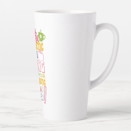 Dag van de leraar Verbazingende Leraar Latte Mok (Rechts)