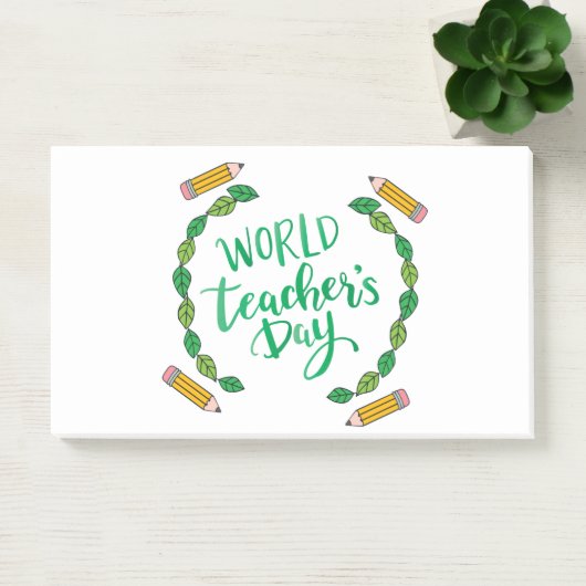 dag van de leraren in de wereld post-it® notes (Kantoor)