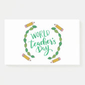 dag van de leraren in de wereld post-it® notes (Voorkant)