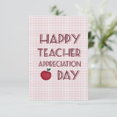 Dag van de Lerarenwaardering Bedankkaart (Staand voorkant)