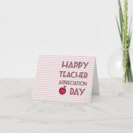 Dag van de Lerarenwaardering Bedankkaart