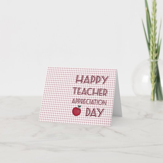 Dag van de Lerarenwaardering Bedankkaart (Voorkant)