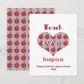 Dag van de Lerarenwaardering Bedankkaart (Voorkant / Achterkant)