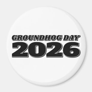 Dag van de marmot 2026 magneet