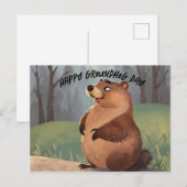 Dag van de marmot Een viering van de lente Briefkaart (Voorkant / Achterkant)