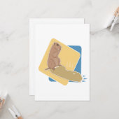 Dag van de marmot kaart (Voorkant / Achterkant in situ)