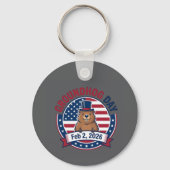 Dag van de marmot sleutelhanger (Voorkant)