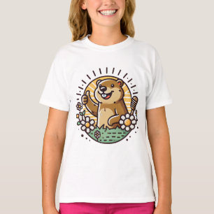 Dag van de Marmotte: Hallo in de Lente T-shirt