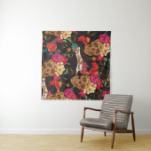 Dag van de meeuw en de bloemen Dag van de dode naa Wandkleed (In Situ (horizontaal))