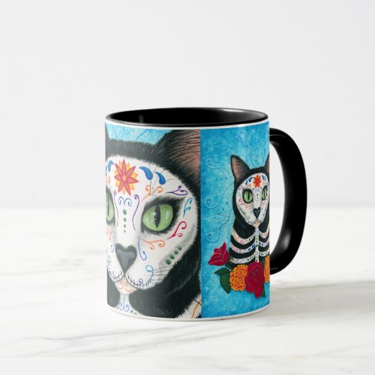 Dag van de Mok van de Dode Kat Suikerschedel (Voorkant rechts)