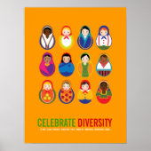Dag van de multiculturele diversiteit vieren poster (Voorkant)