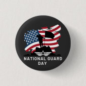 Dag van de Nationale Garde Ronde Button 3,2 Cm (Voorkant)