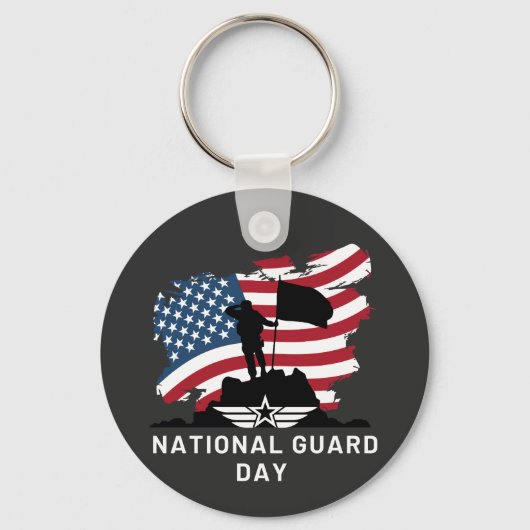 Dag van de Nationale Garde Sleutelhanger (Voorkant)