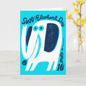 Dag van de olifant 16 april kaart (Gele Bloem)