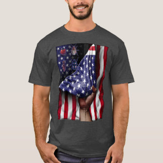 Dag van de onafhankelijkheid Amerikaanse vlag inse T-shirt