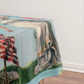  dag van de onafhankelijkheid van Lady Liberty op  Tafelkleed (Voorbeeld)