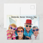 Dag van de ouderen vieren briefkaart (Voorkant / Achterkant)