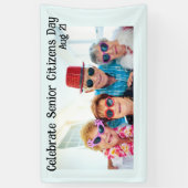 Dag van de ouderen vieren spandoek (Verticaal)