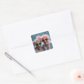 Dag van de ouderen vieren vierkante sticker (Envelop)