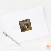 Dag van de Parting, 1872 Vierkante Sticker (Envelop)