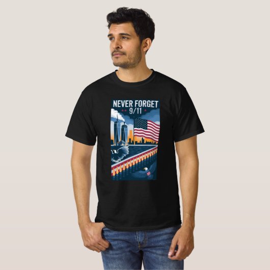 Dag van de Patriot (11 september) T-shirt (Voorkant volledig)