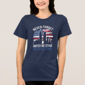 Dag van de Patriot (11 september) Tri-Blend Shirt (Voorkant)