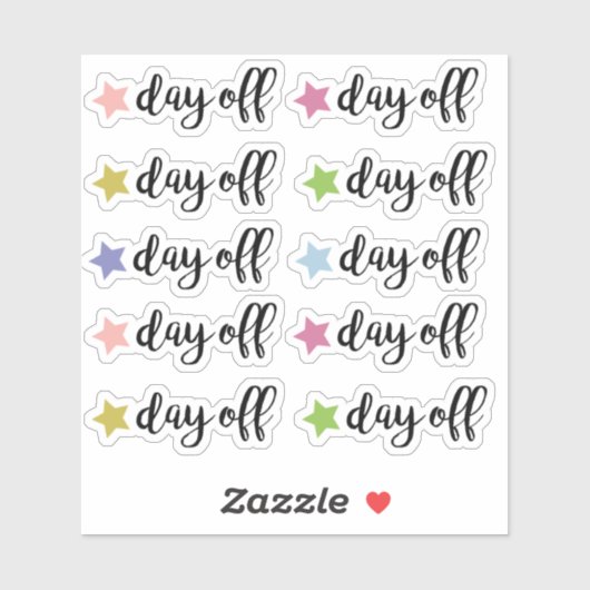 Dag van de planner sticker (Vel)
