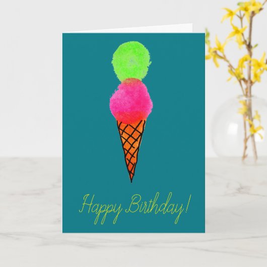 Dag van de pop kaart (Gele Bloem)