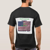DAG VAN DE PRESIDENT VAN AMERIKA T-SHIRT (Achterkant)