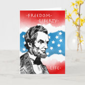 Dag van de presidenten, Abraham Lincoln, Patriotti Kaart (Gele Bloem)