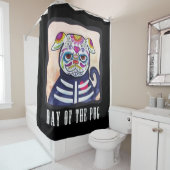 Dag Van De Pug Douchegordijn (In situ)