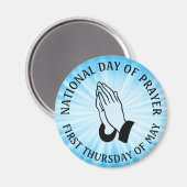 Dag van de religieuze feestdag in Prayer Magnet (Voorkant / Achterkant)