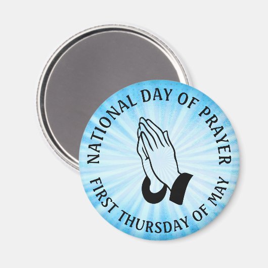 Dag van de religieuze feestdag in Prayer Magnet (Voorkant / Achterkant)