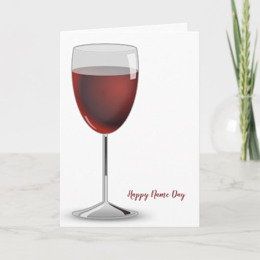 Dag van de Rode Wijn Kaart (Voorkant)