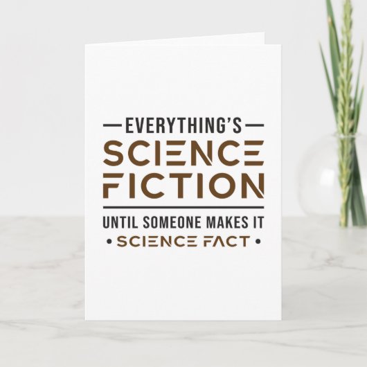 Dag van de ruimte sciencefiction wetenschap nerds kaart (Voorkant)