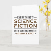 Dag van de ruimte sciencefiction wetenschap nerds kaart (Gele Bloem)