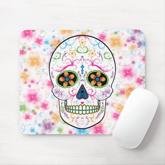 Dag van de schedel met de dode suiker - Heldere mu Muismat (Met muis)