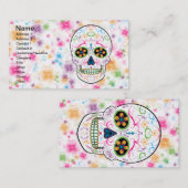 Dag van de schedel met de dode suiker - Heldere mu Visitekaartje (Voorkant / Achterkant)