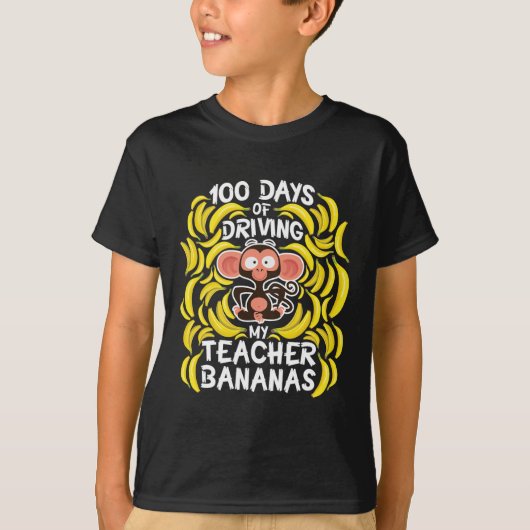 Dag van de school 100 dagen rijden Mijn leraar Ban T-shirt (Voorkant)