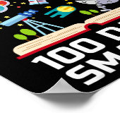 Dag van de School 100 dagen slimmere boeken Space Poster (Hoek)