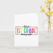 Dag van de School 2023 Handtekening 1e klas Afstud Kaart (Gele Bloem)