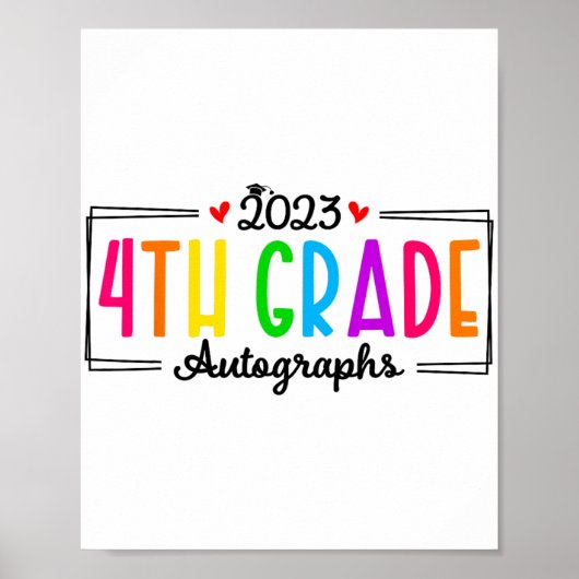 Dag van de School 2023 Handtekening 4e klas Afstud Poster (Voorkant)