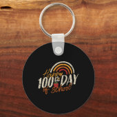 Dag van de school 2025 Leraar 100 dagen school Sleutelhanger (Voorkant)