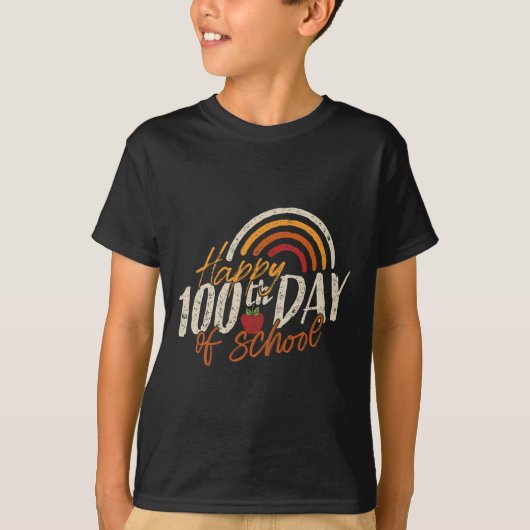 Dag van de school 2025 Leraar 100 dagen school T-shirt (Voorkant)
