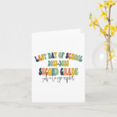 Dag van de school 2e klas handtekeningen 2023 kaart (Gele Bloem)