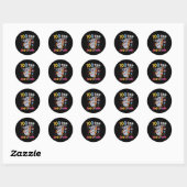 Dag van de school 2e klas Kinder Koala 100 dagen v Ronde Sticker (Vel)